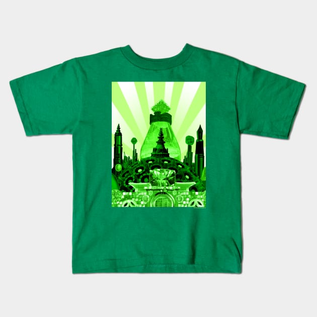 Behold, the Emerald City! Kids T-Shirt by SmearySoapbox